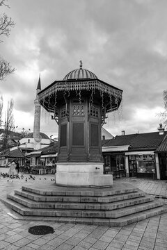 Bascarsija is Sarajevo's old bazaar and the historical center of the city, Bosnia and Herzegovina