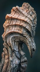 Fototapeta premium Close up of weathered wood resembling a dragon head