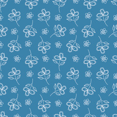Beautiful seamless pattern with floral background.