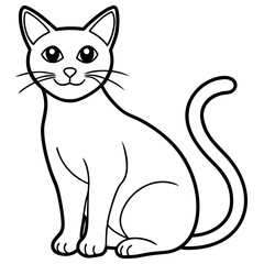 vector illustration of a cat