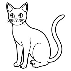 vector illustration of a cat