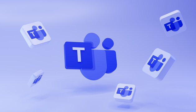Guilherand-Granges, France - February 07, 2025. Microsoft Teams is a collaboration platform offering chat, video conferencing, and file sharing to enhance workplace communication and productivity.