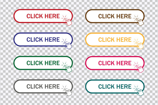 "Interactive 'Click Here' button with hand icon for call-to-action."