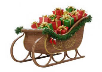 Santa's Festive Sleigh of Gifts