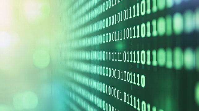 Digital data flow cyberspace graphic representation futuristic environment abstract view technology concept - Powered by Adobe