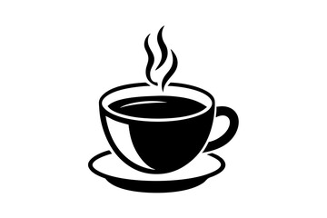 Hot Coffee Cup Icon - Flat Vector Design for Cafes and Drinks