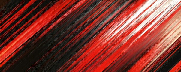 Diagonal Red and Black Abstract Lines