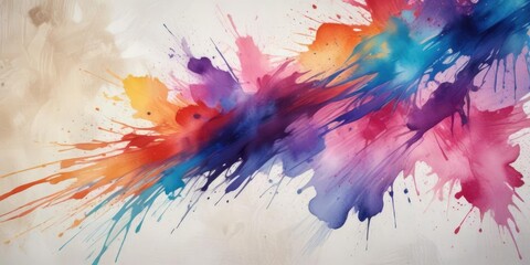 Obraz premium Soft splattered watercolour strokes on a textured canvas background , soft, brushstroke