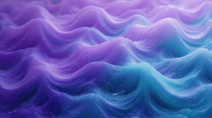 Fototapeta premium Colorful Abstract Waves in Gradient Purple and Blue for Background Use