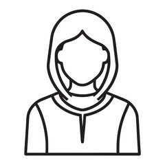 Woman Outline Vector Art