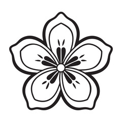 white flower isolated on white background