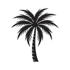 Palm tree silhouette Design