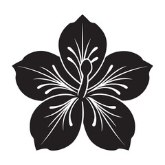 black and white flower vector