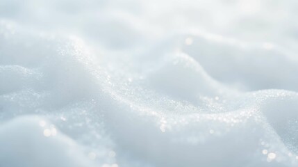 Obraz premium Close-Up of Soft White Foam with Glimmering Shimmering Texture