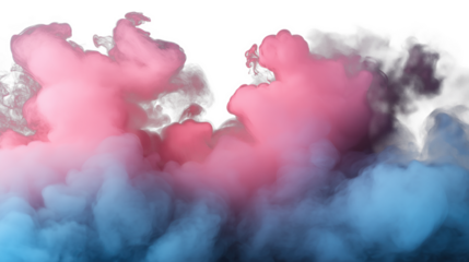Colored smoke on transparency background png , Vibrant smoke
