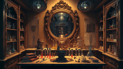 Obraz premium alchemist's office