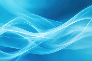 Fototapeta premium Abstract Blue Waves Soft Light Design Background
