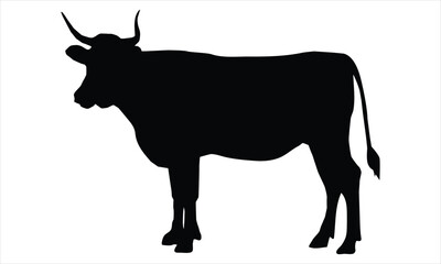 cow silhouette vector