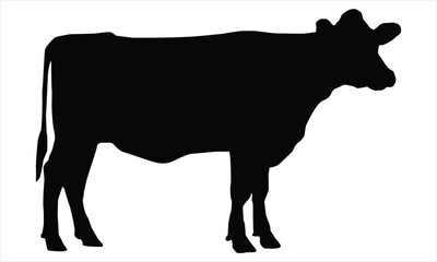 cow silhouette vector