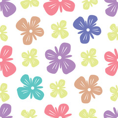 Beautiful seamless pattern with floral background.