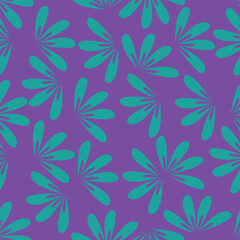 Seamless Daisy Floral Ditsy Pattern In Vector
