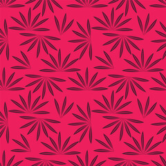 Cute white flowers seamless pattern