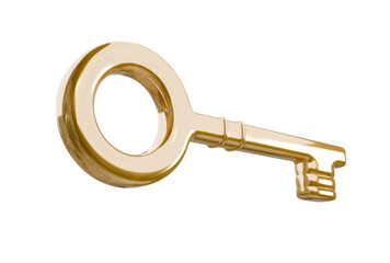 3D illustration of Key with transparent background