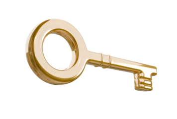 3D illustration of Key with transparent background