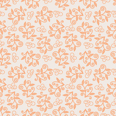 All over Design Ethnic,floral leaves Baroque pattern and Mughal art Elements, Abstract texture motif, vintage Ornament