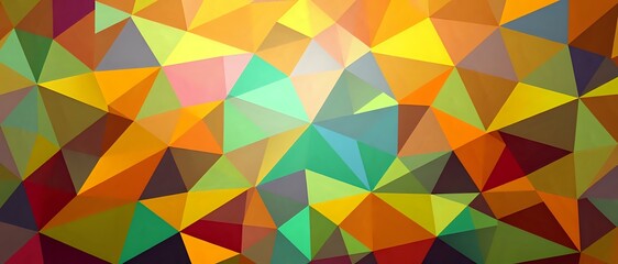Fototapeta premium Vibrant Geometric Abstract Art - Modern Mosaic Design