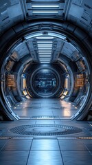 Obraz premium Sci-fi themed high-detail 3D render