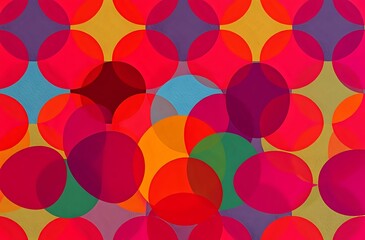 Vibrant Geometric Circle Design