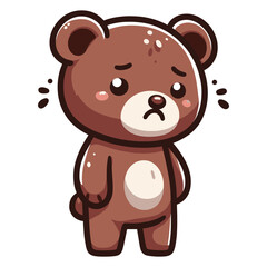 Obraz premium A realstict Bear vector illustration bear icon logo teddy cartoon character