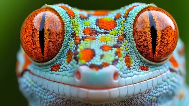 Up Close, The mesmerizing eyes of the incredible vibrant Gecko