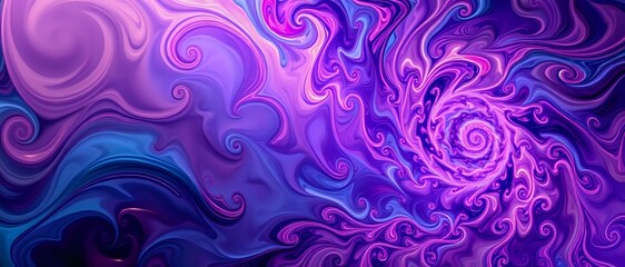 Fototapeta premium Vibrant Abstract Fractal Background with Swirling Patterns