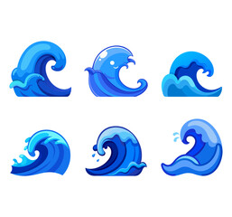 Blue Sea Wave Collection Set