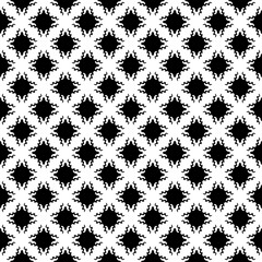 Black and white seamless abstract pattern. Background and backdrop. Grayscale ornamental design.