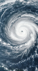 Eye of the Storm: Stunning Satellite View of a Powerful Hurricane Sweeping Across the Ocean, a Force of Nature Unveiled