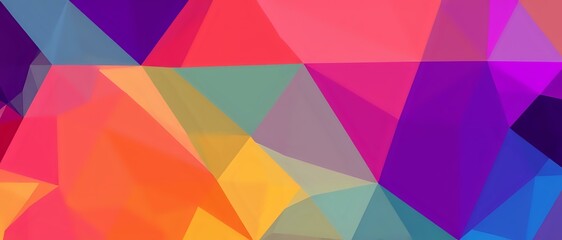 Fototapeta premium Vibrant Geometric Abstract Digital Wallpaper