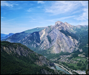 Rough mountain in the french alps