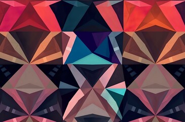 Abstract Geometric Triangle Art Pattern