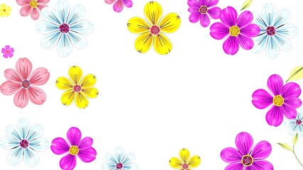 Ethereal Bloom: Floral Patterns and Cloud-like Negatives