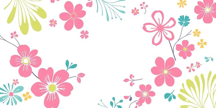 Floral Lines: A Spring Symphony of Lines and Blooms