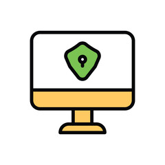 Computer Security vector icon