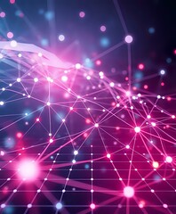 Interconnected Network Design | Modern Futuristic Abstract Background