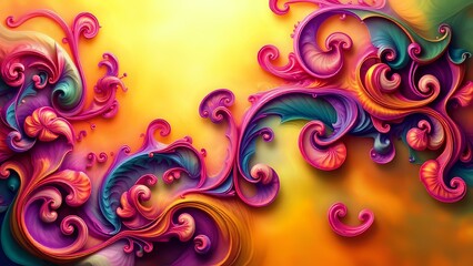 Fototapeta premium Vibrant Abstract Background | Swirling Patterns and Dynamic Movement