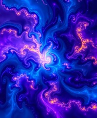 Cosmic Swirl: Vibrant Galaxy Background