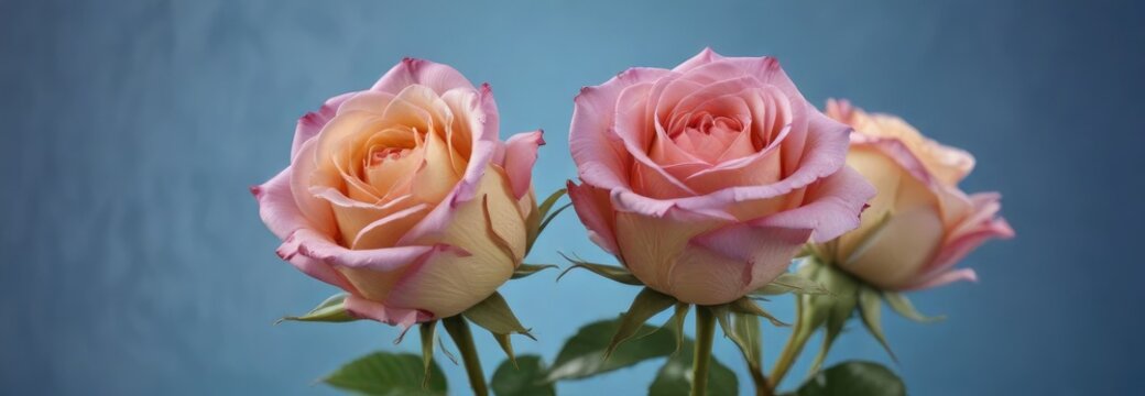 Profumo di agrumi circondata da una corona di rose sull'azzurro sfondo , cerimoniale, fragranza