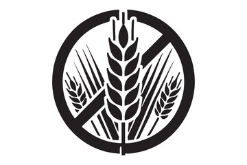 Gluten Free Icon silhouette