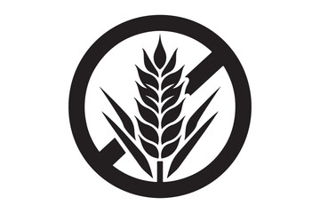 Gluten Free Icon silhouette